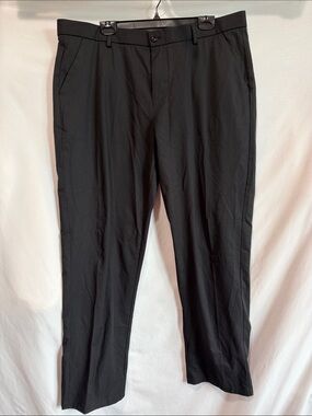 Men's Black Dress Slacks - Tailored Straight Fit